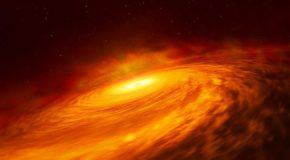 اخترشناسان برای اولین‌بار نور پشت یک سیاهچاله رصد کردند